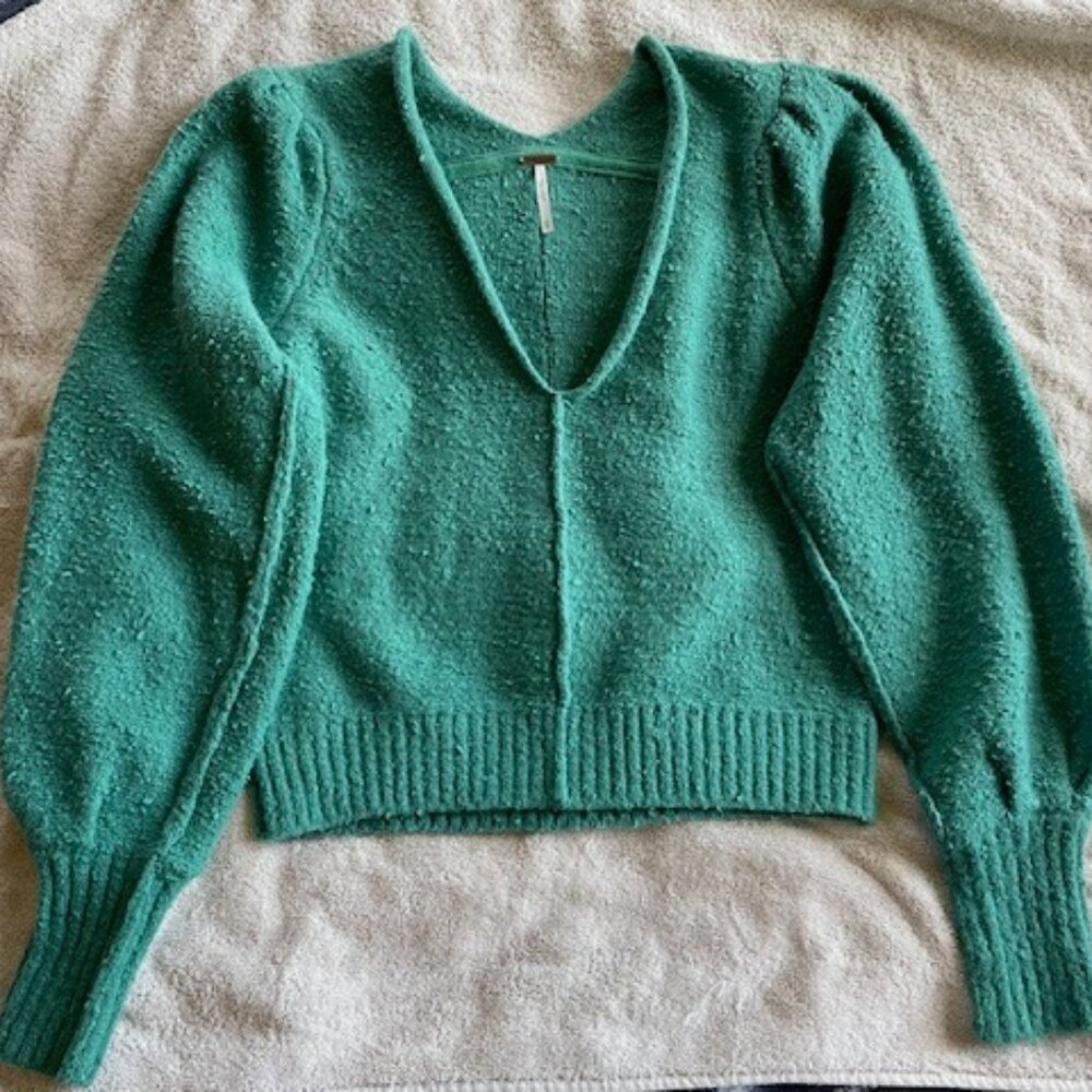 Super SOFT Free People Teal Womens Sweater XS